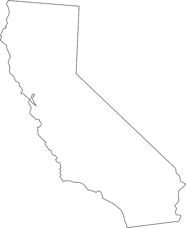 California State Outline PNG