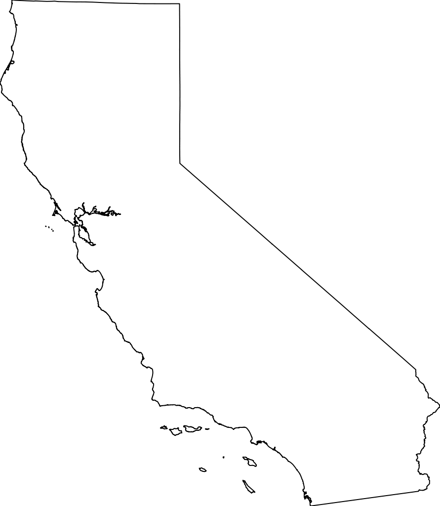 California State Outline PNG