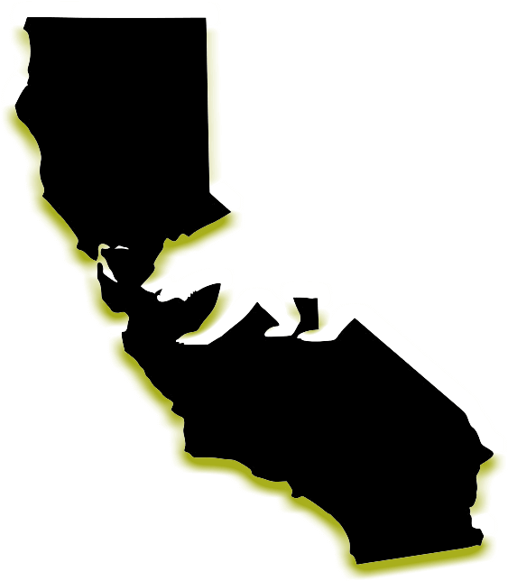 California State Outline Graphic PNG