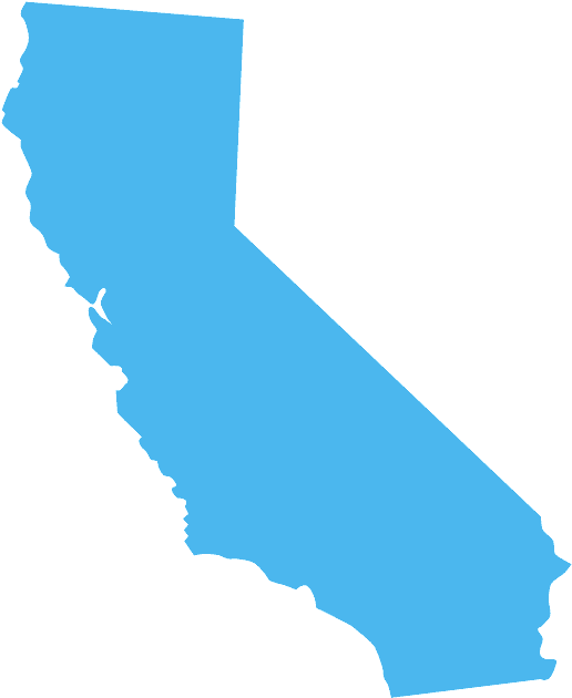 California State Outline Vector PNG