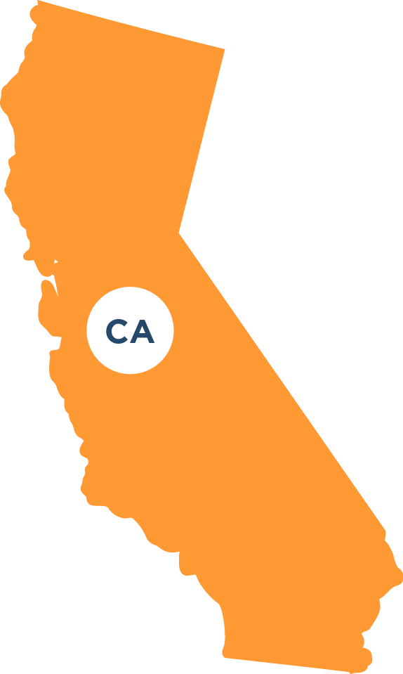 California State Outlinewith Abbreviation PNG