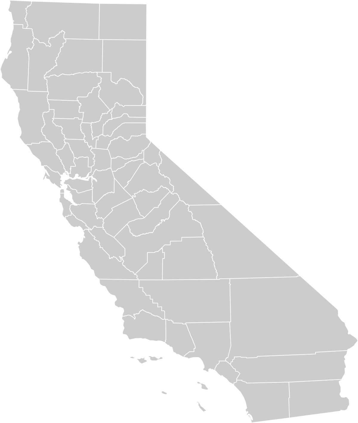 California State Outlinewith Counties PNG