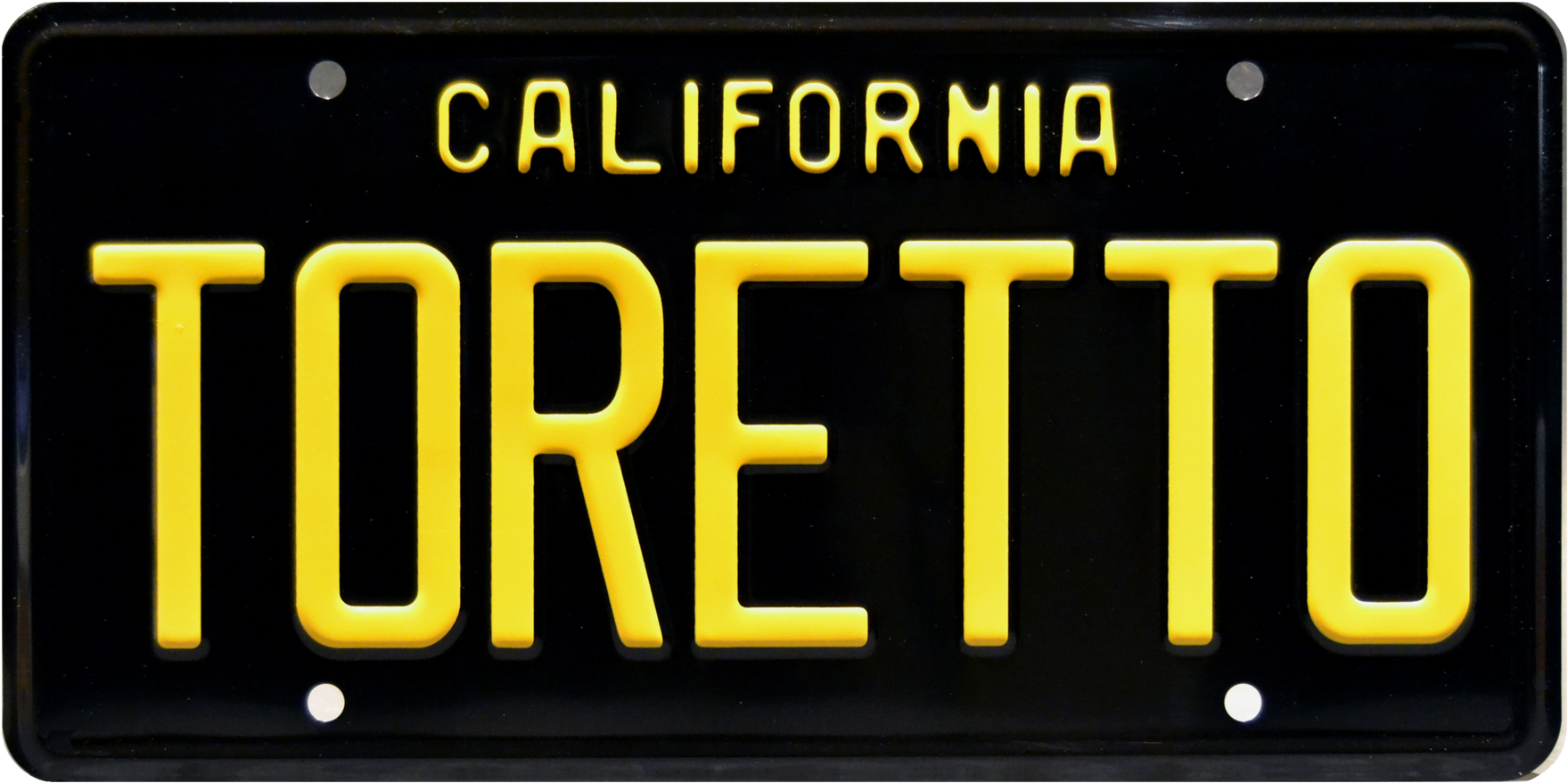 California Toretto License Plate PNG