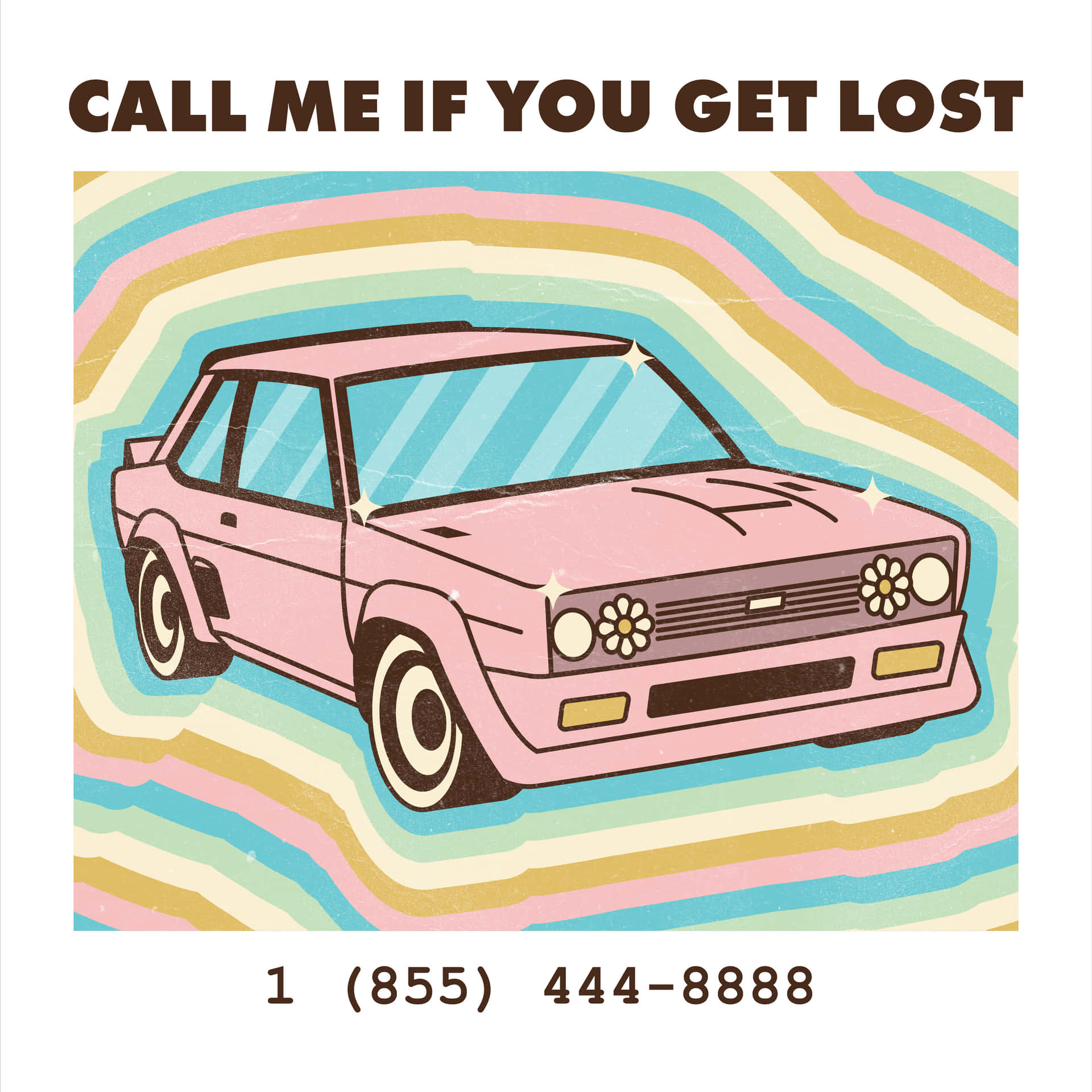 Never get lost again, call me and I'll come save you. Wallpaper