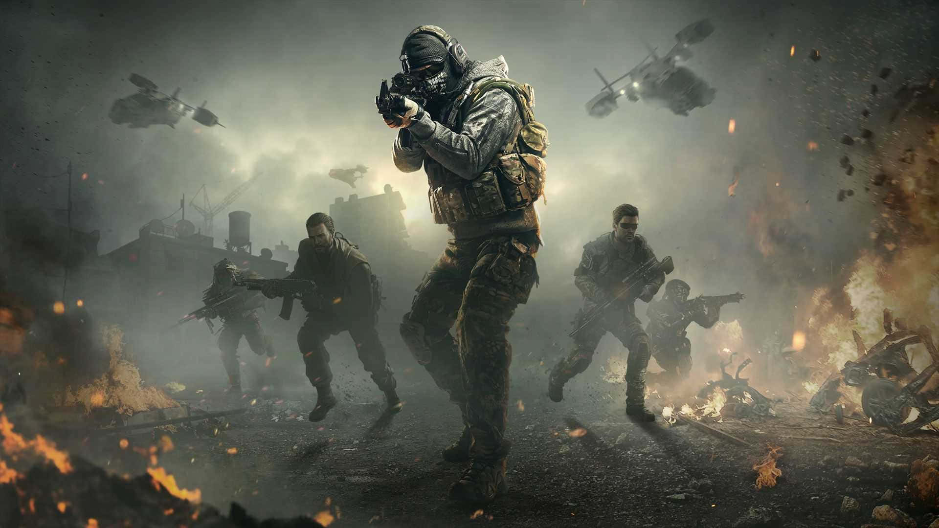 Team up with friends and take on thrilling missions in Call of Duty 2020 Wallpaper