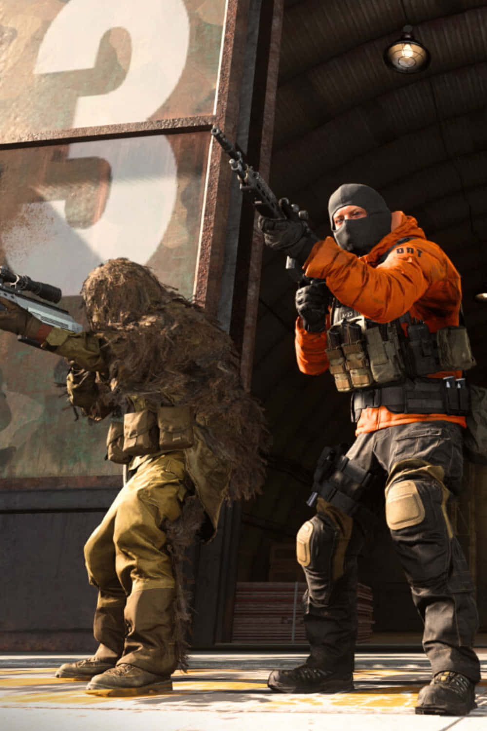 Intense Call Of Duty Action Scene Wallpaper