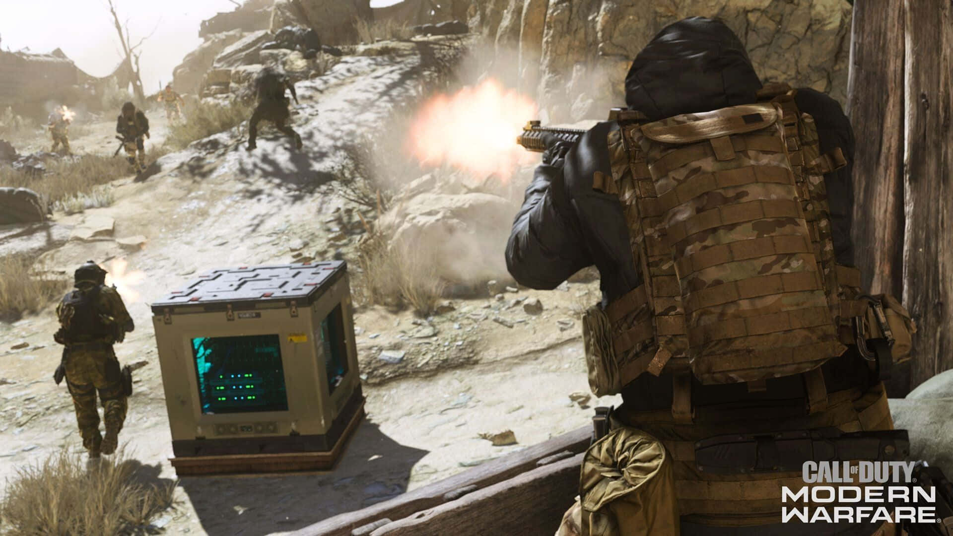Explosive Call of Duty Battle Scene Wallpaper