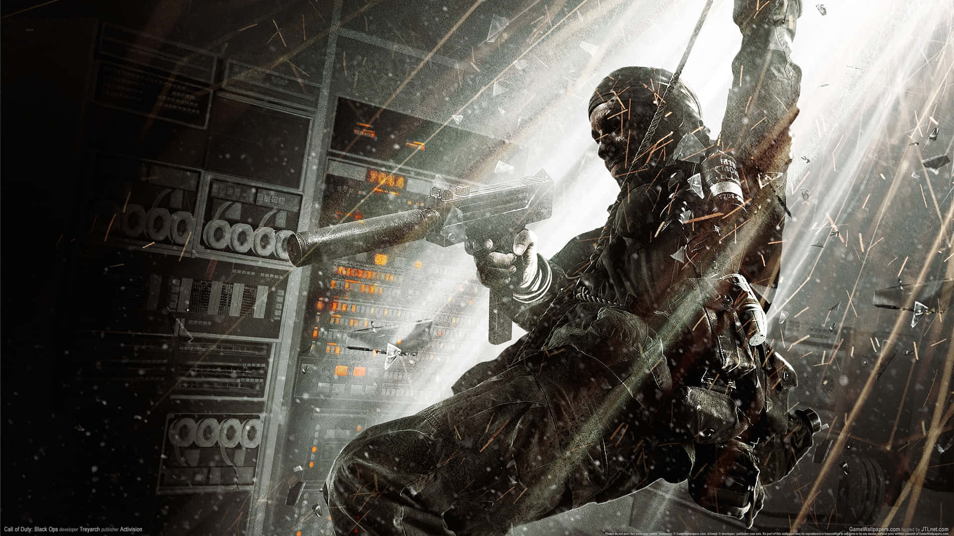 Soldatoche Scende In Corda Doppia - Call Of Duty Black Ops 1 Sfondo