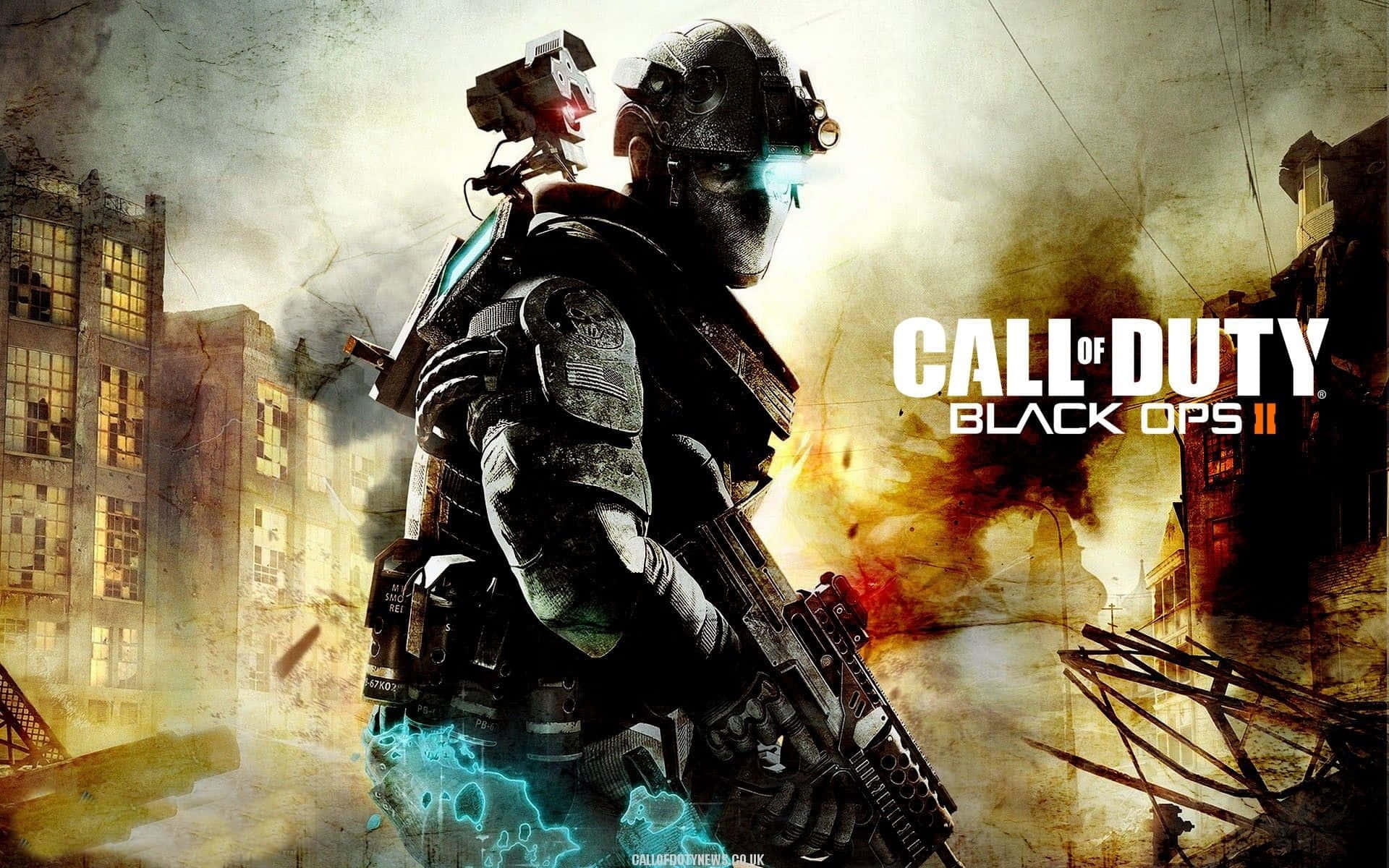 Callof Duty Black Ops 2-armékarakter. Wallpaper