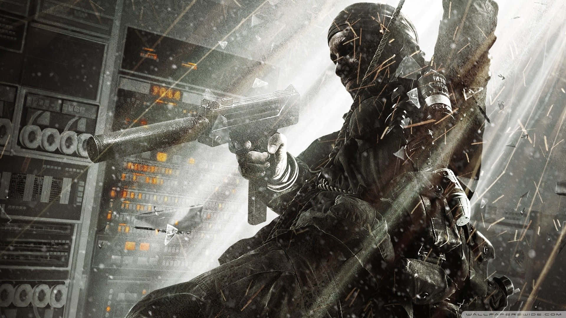 Explosive Warfare in Call of Duty Black Ops 2 Wallpaper