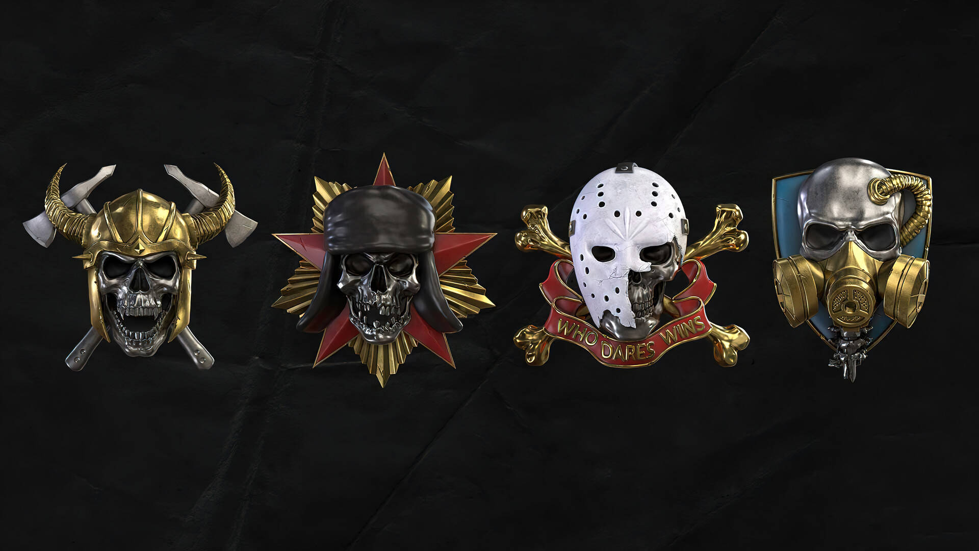 Call Of Duty Black Ops Cold War Skull Prestige Emblems Background