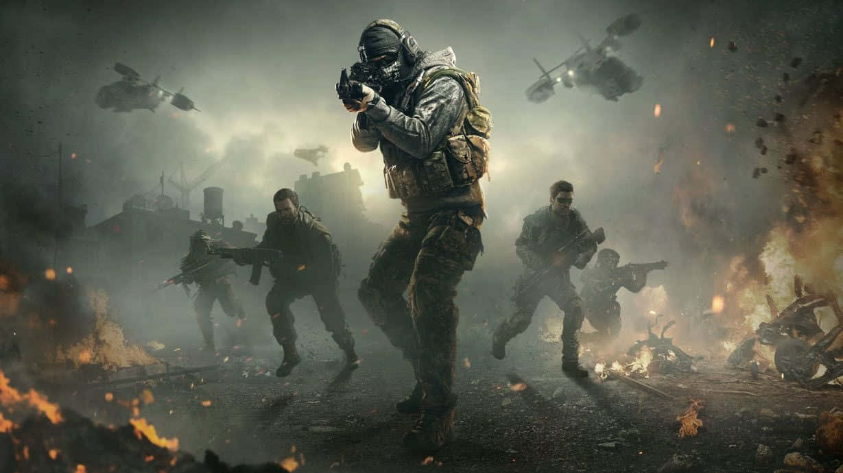 Intense Call of Duty Gameplay Moment Wallpaper