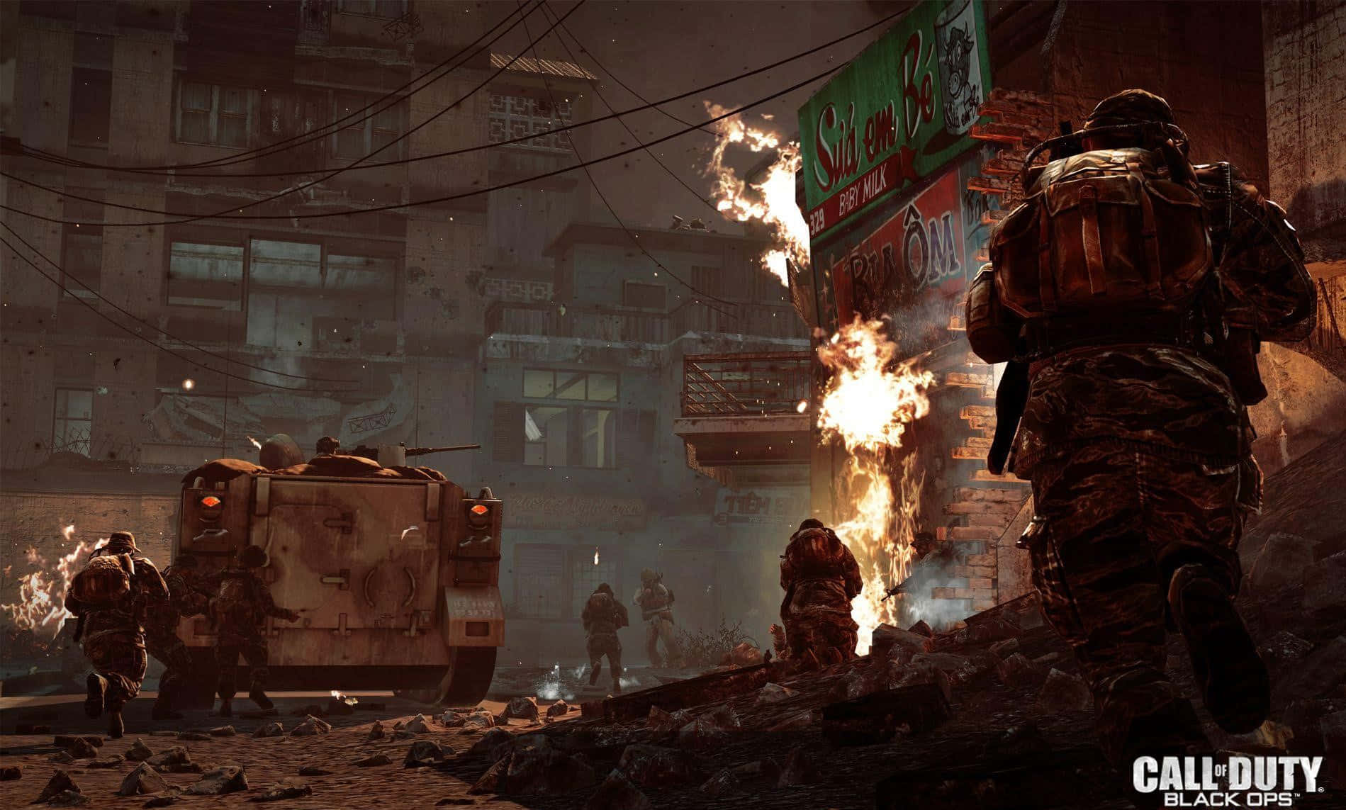 Acciónintensa En Primera Persona En Call Of Duty. Fondo de pantalla