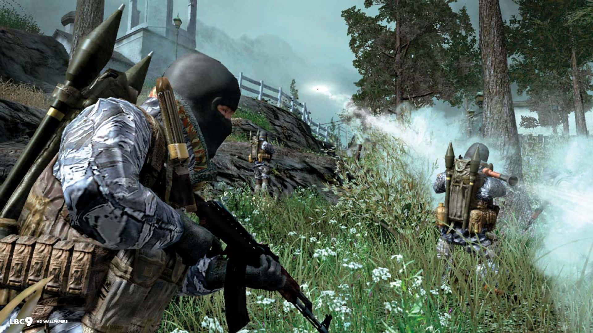 Intensaacción De Disparos En Primera Persona De Call Of Duty Fondo de pantalla