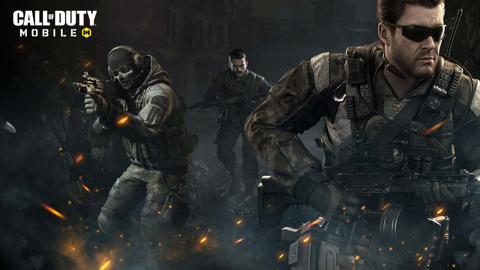 Intense Call of Duty First-Person Shooter Battle Wallpaper