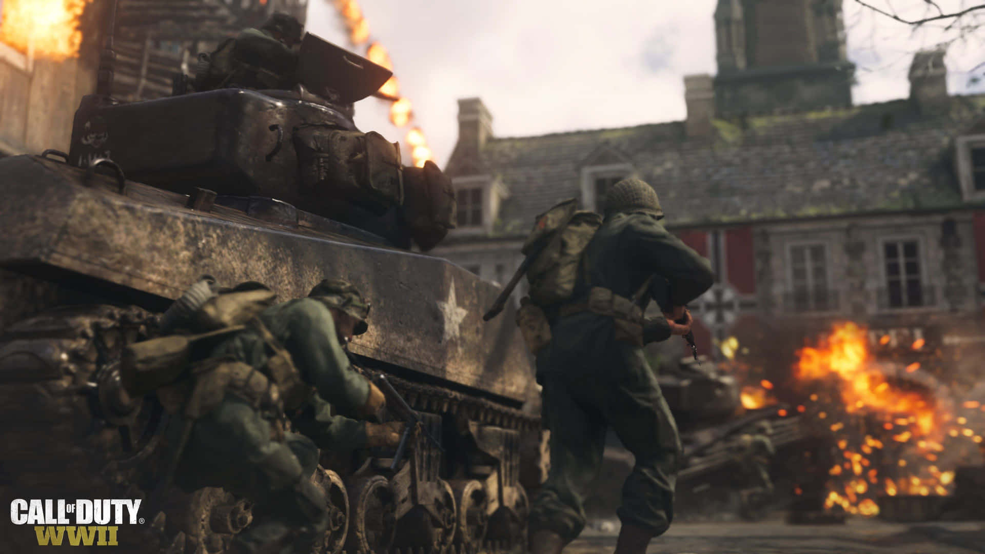 Épicaacción De Call Of Duty En Un Fondo De Pantalla 4k Fondo de pantalla