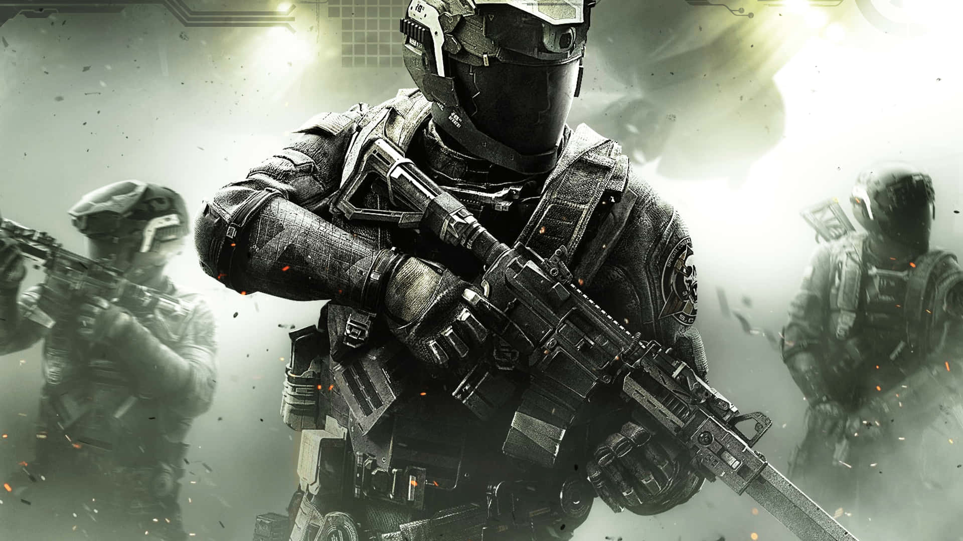 Nyd intense militær engagementer med det ikoniske Call Of Duty Full HD. Wallpaper