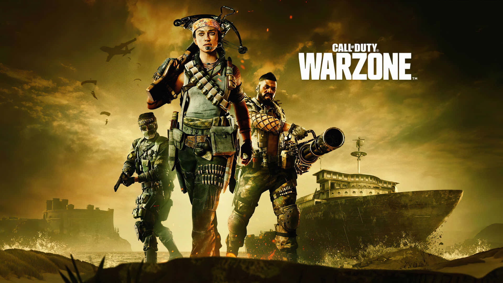 Callof Duty Warzone Shipwreck Till Datorbakgrund! Wallpaper