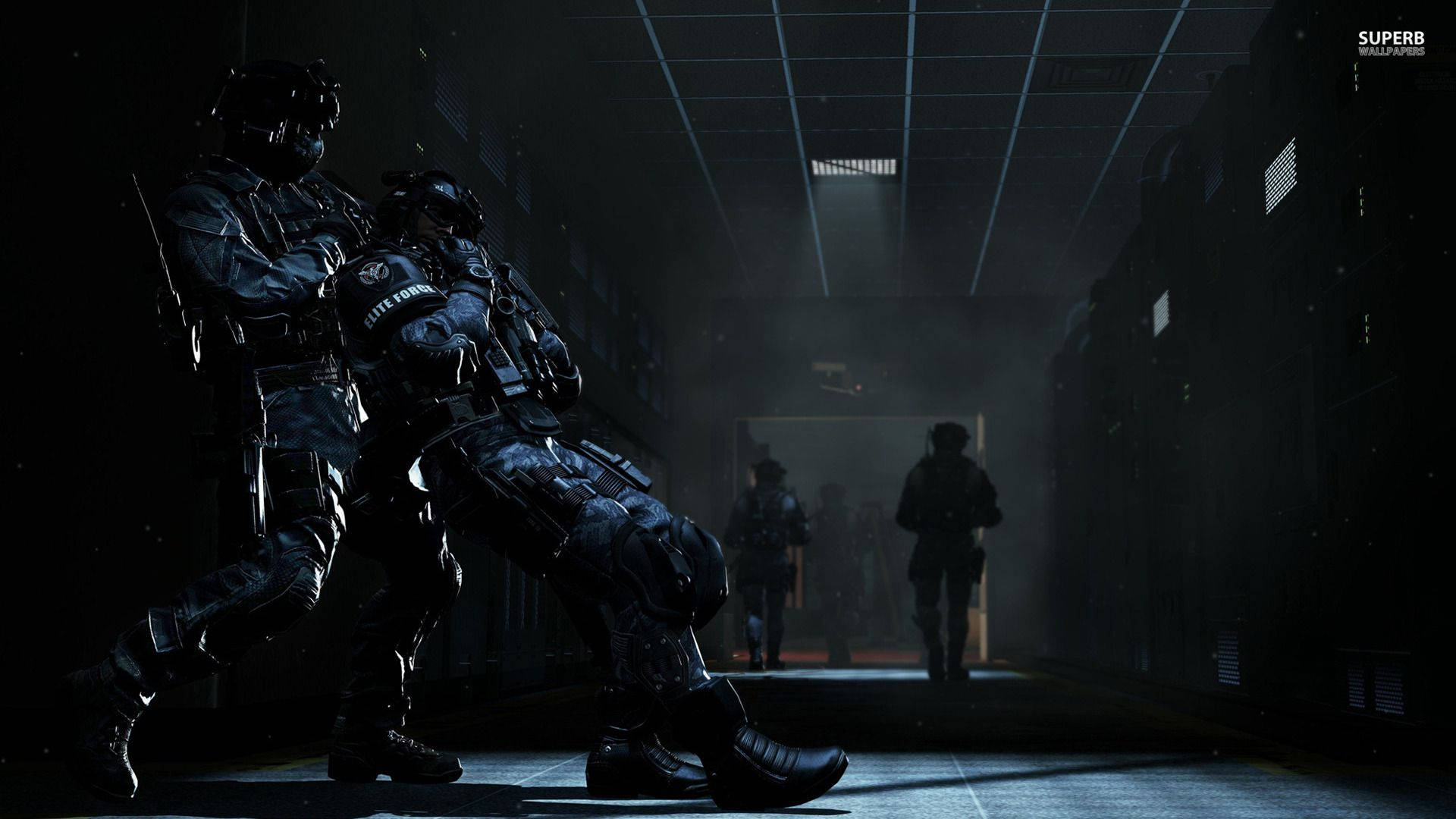 Call Of Duty Ghost Dark Hallway Wallpaper