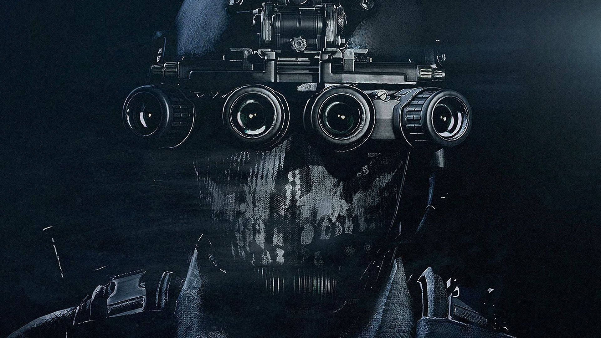 Call Of Duty Ghost Militær Goggles Wallpaper Wallpaper