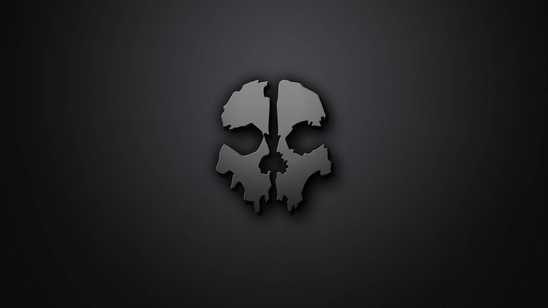 Callof Duty Ghost Einzelnes Schädel-logo Wallpaper