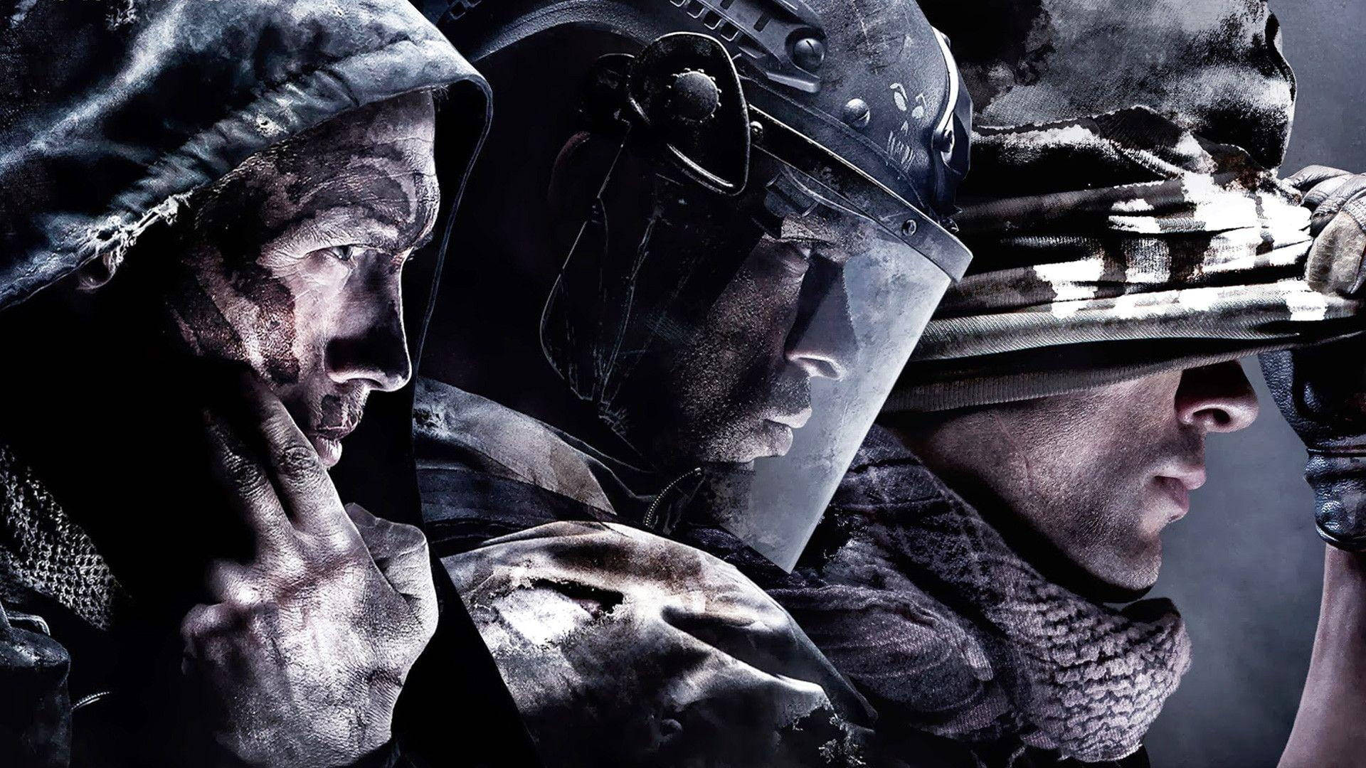 Call Of Duty Ghost tre Soldater Tapet Wallpaper