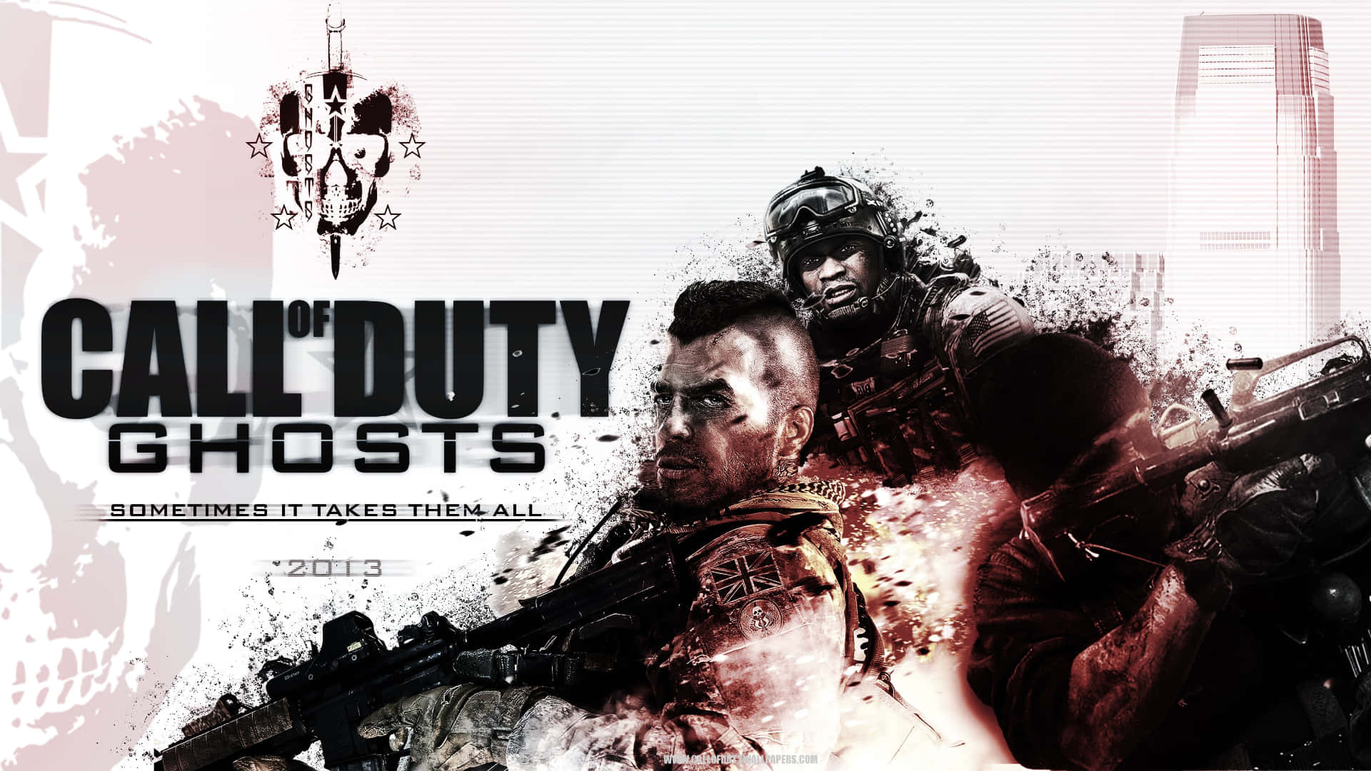 Intense Call of Duty Ghosts Action Wallpaper