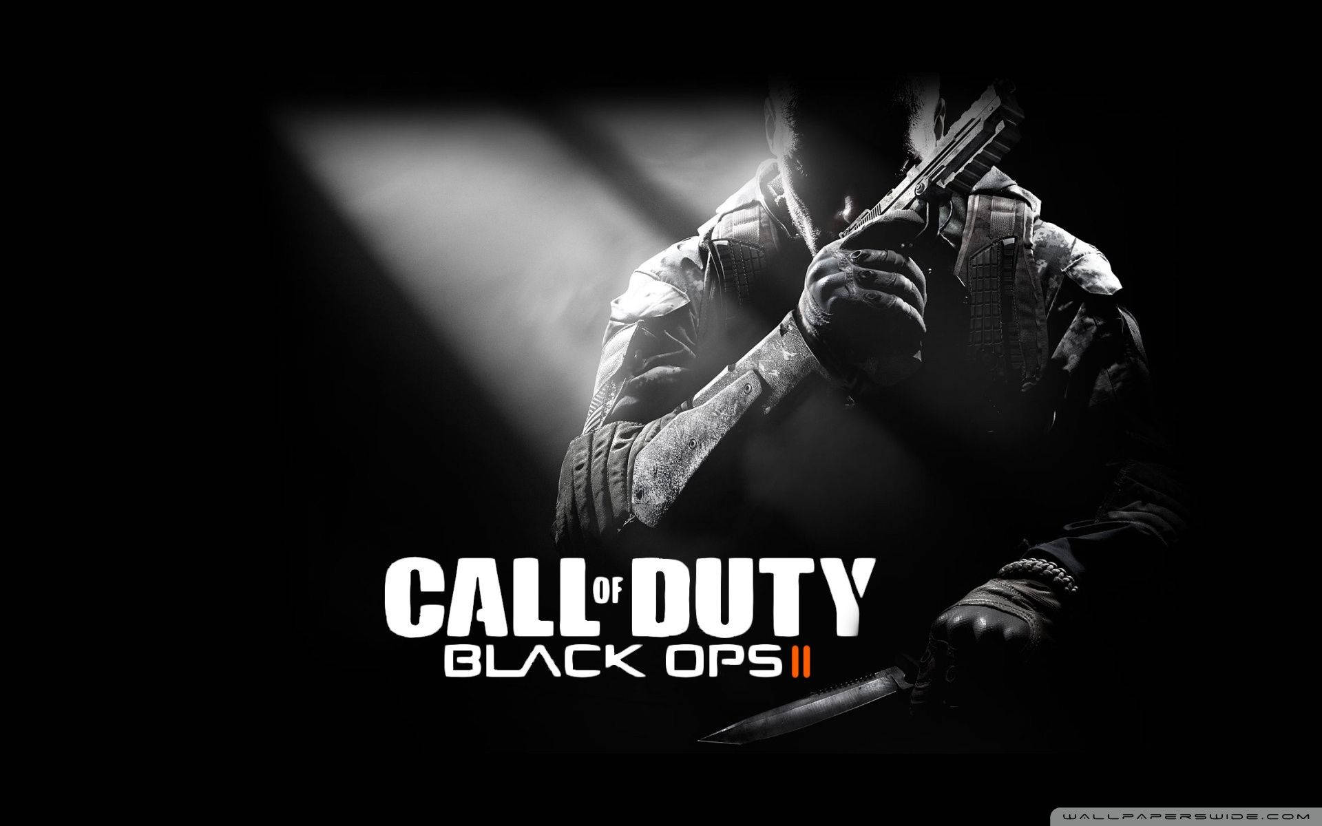 Call Of Duty Man With Gun Background