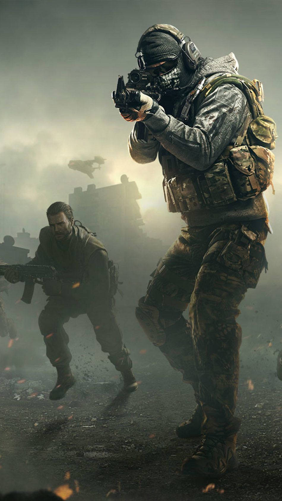 Call Of Duty Mobile In Battlefield Background
