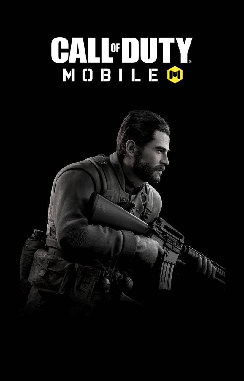 Call Of Duty Mobile Logo Alex Mason Fighting Wallpaper