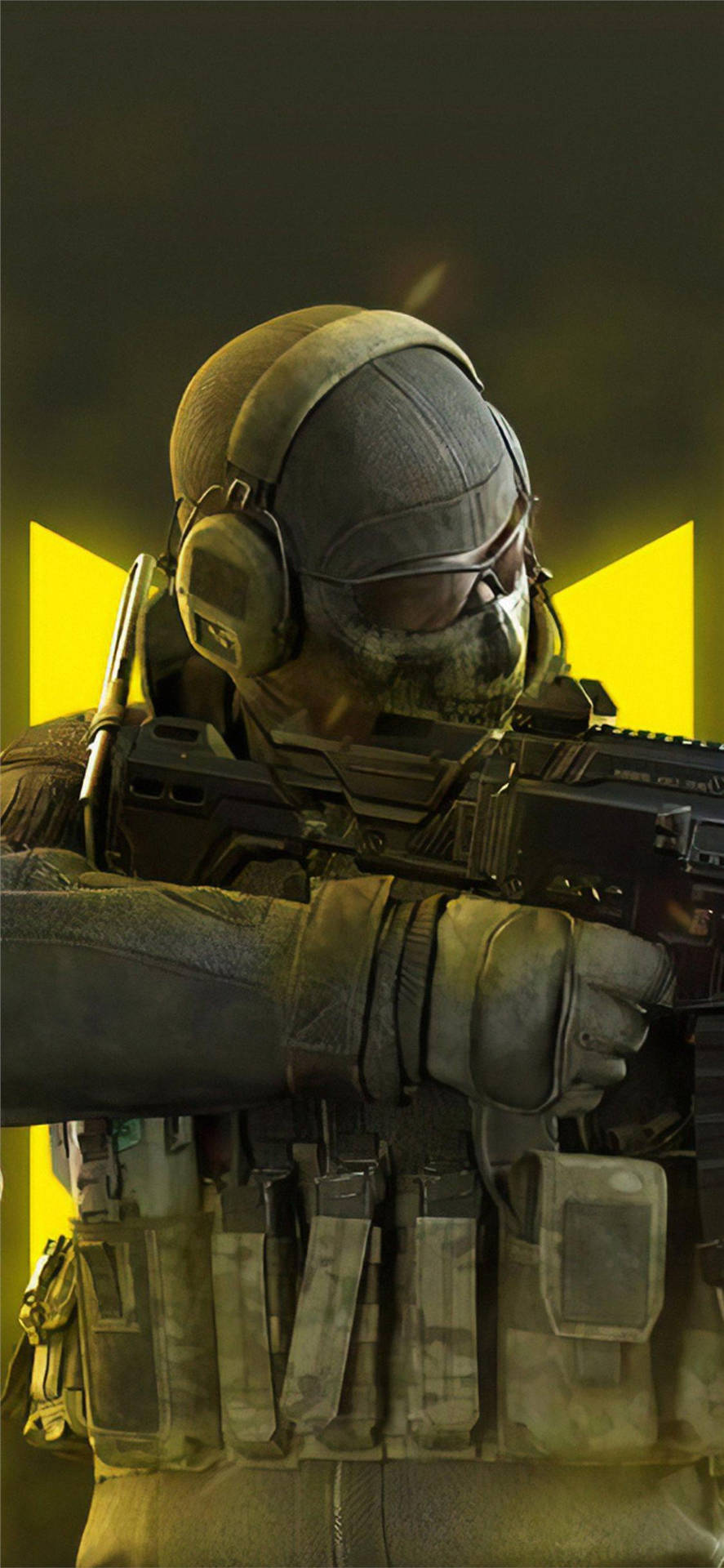 Call Of Duty Mobile Logo Ghost Close-up
