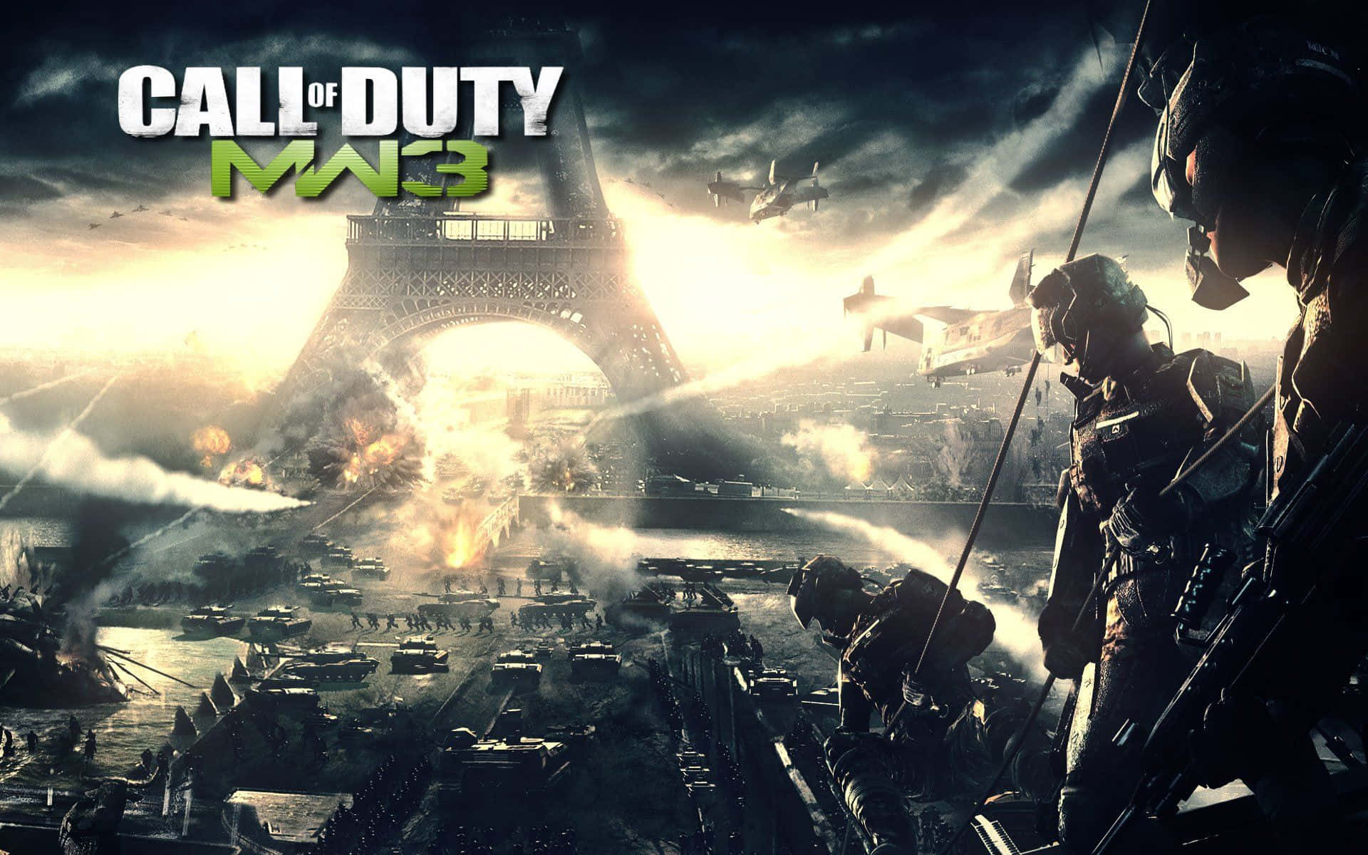 Callof Duty Modern Warfare 3 Schlacht Von Paris Wallpaper