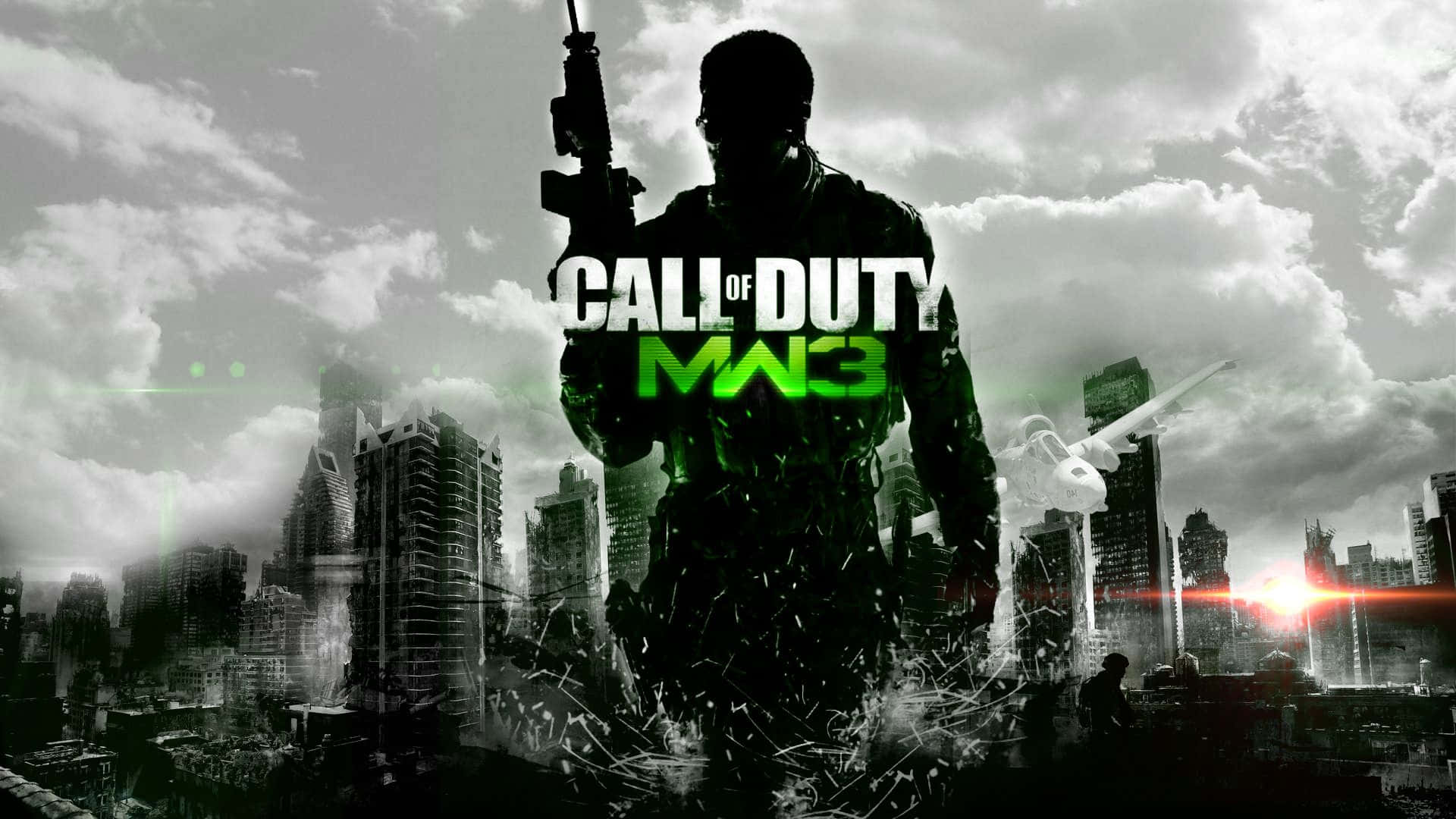 Caption: Intense Combat Scene in Call of Duty: Modern Warfare 3 Wallpaper