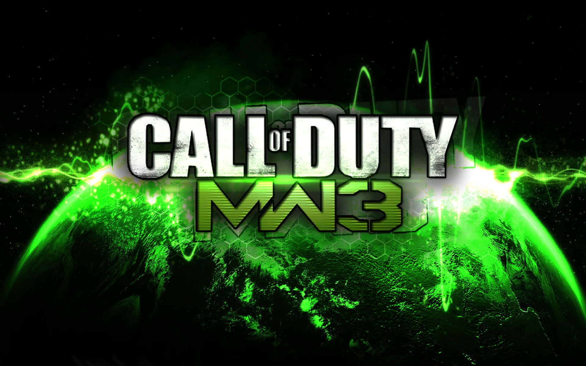Callof Duty Modern Warfare 3 Arte Digital Verde Fondo de pantalla