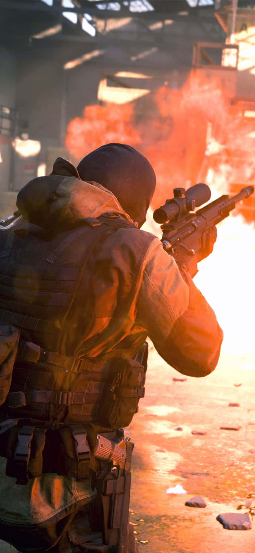 Uniscitialla Battaglia Epica Di Call Of Duty Modern Warfare. Sfondo