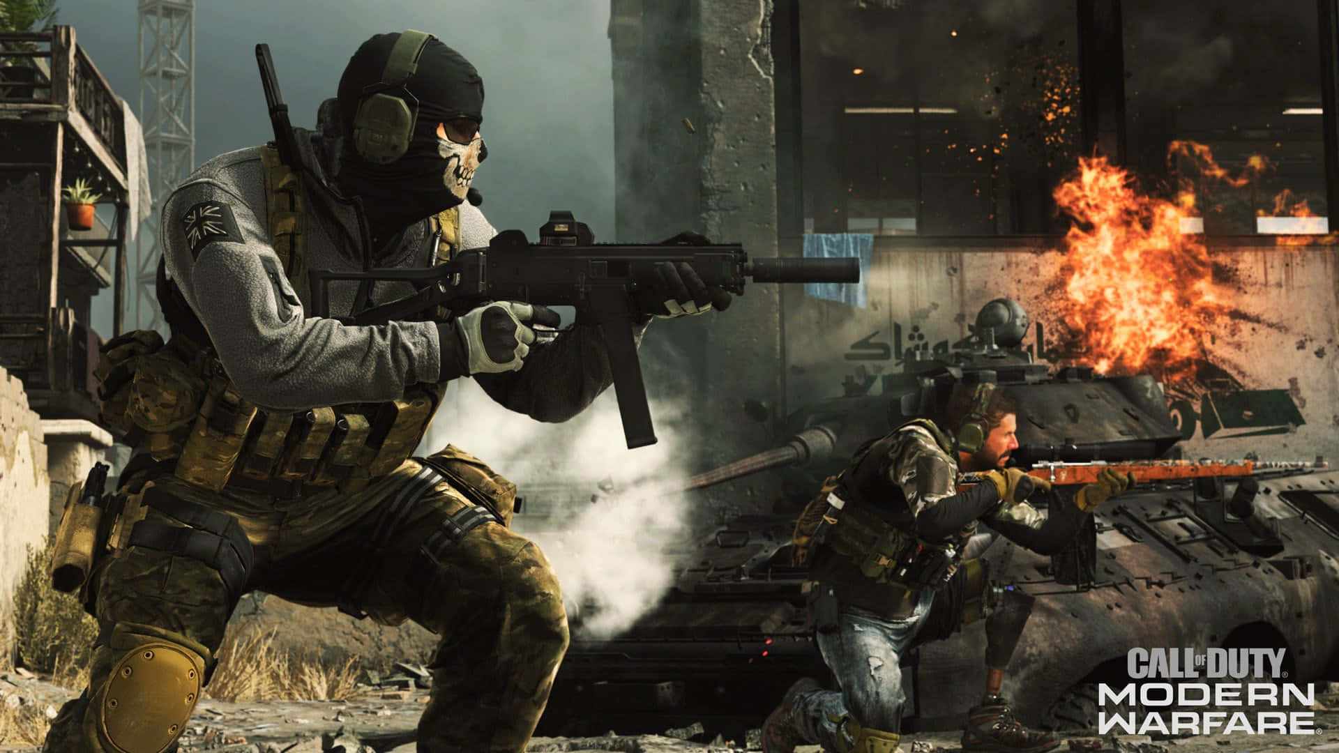 "Prepare for War with Call of Duty: Modern Warfare HD" Wallpaper
