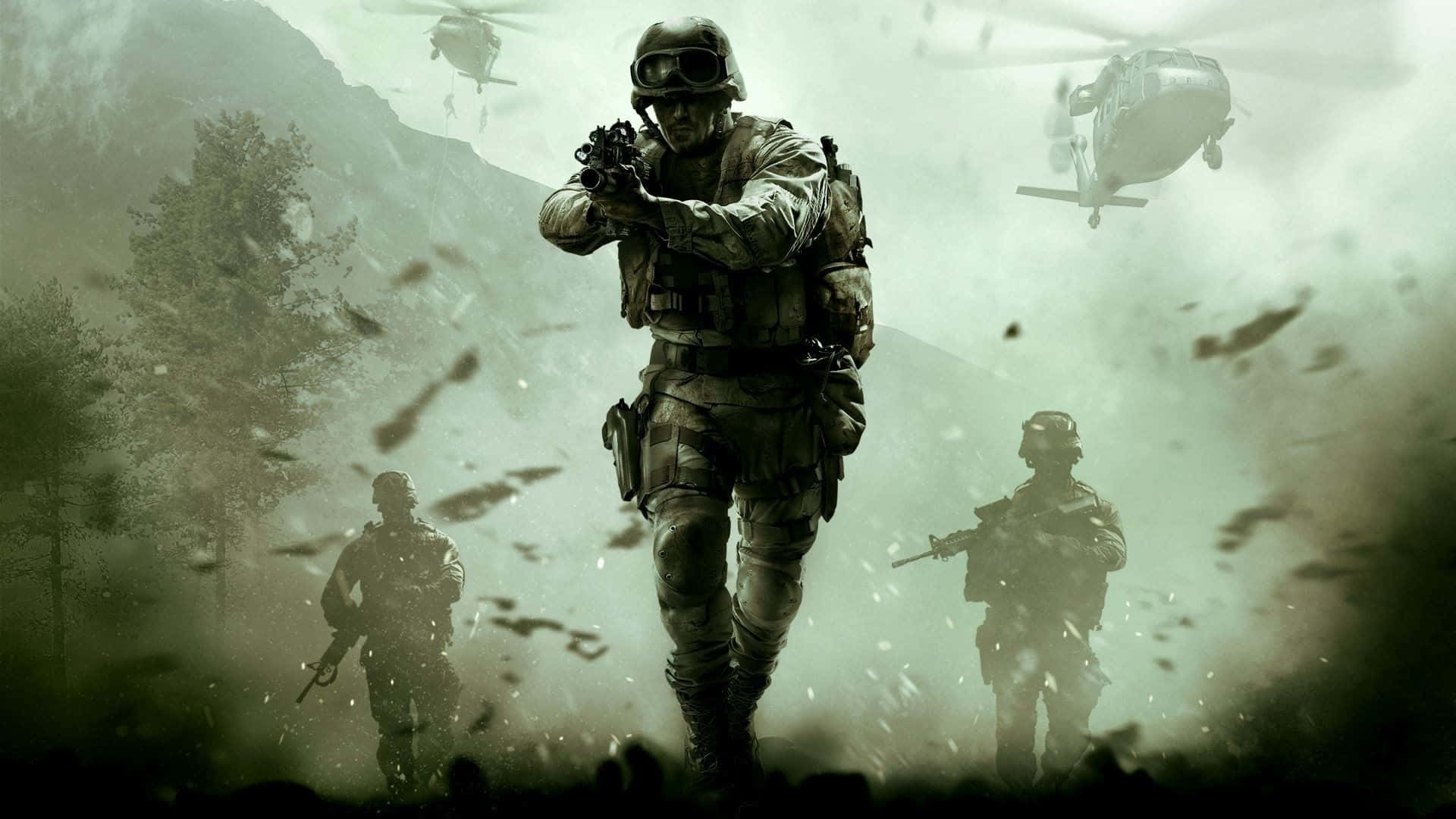 Machensie Sich Bereit Für Einen Intensiven Kampf Mit Call Of Duty: Modern Warfare Hd. Wallpaper