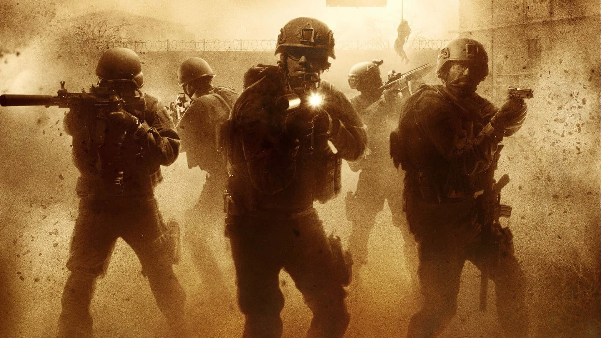 Callof Duty: Modern Warfare - Entra In Una Zona Di Guerra Digitale Sfondo