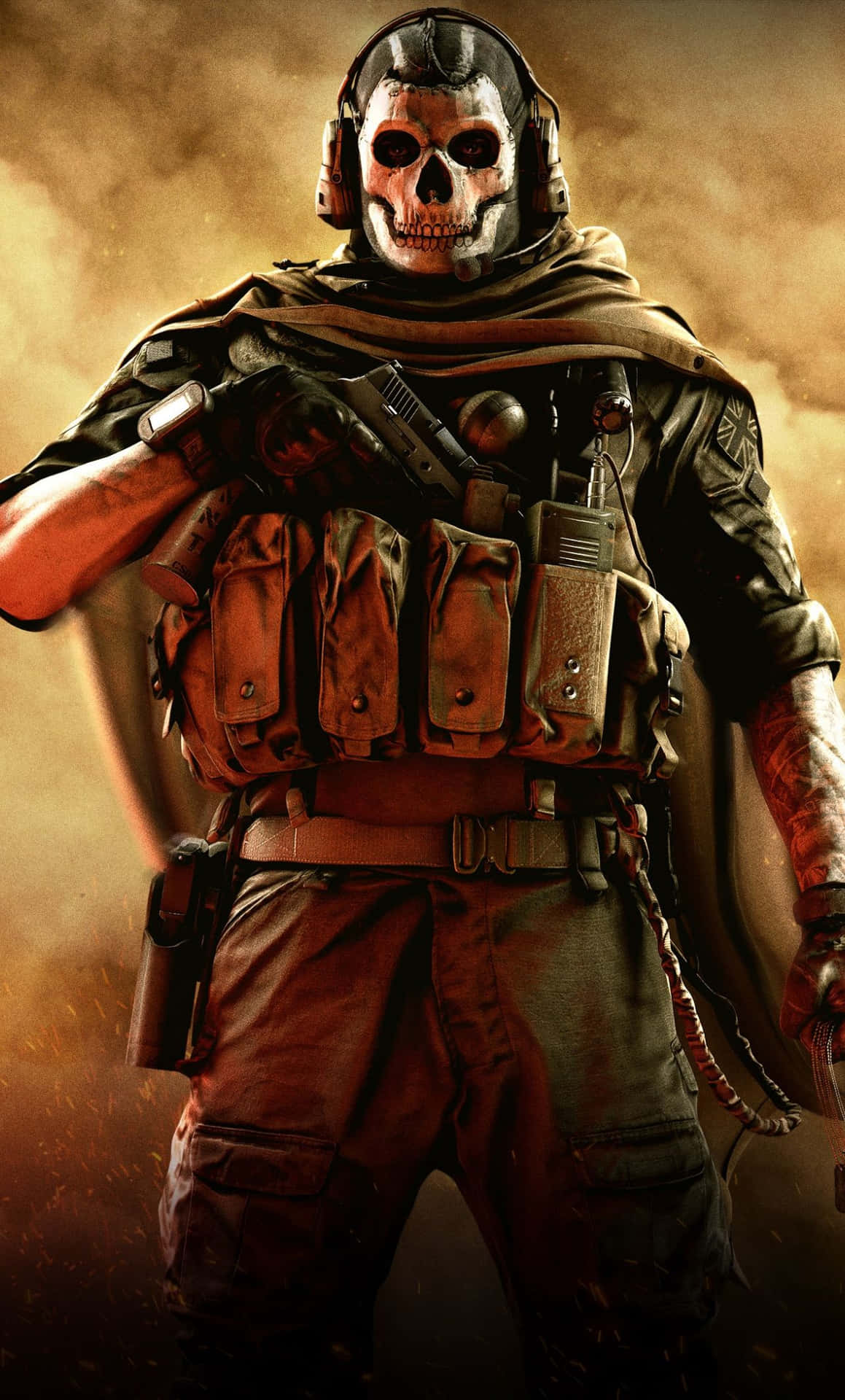 Call Of Duty Modern Warfare Ghost Soldier Iphone Wallpaper