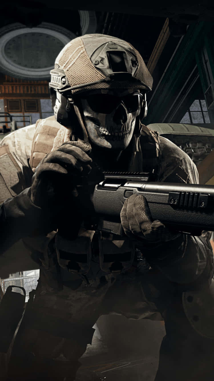 Call Of Duty Modern Warfare Soldier Iphone Screen Wallpaper
