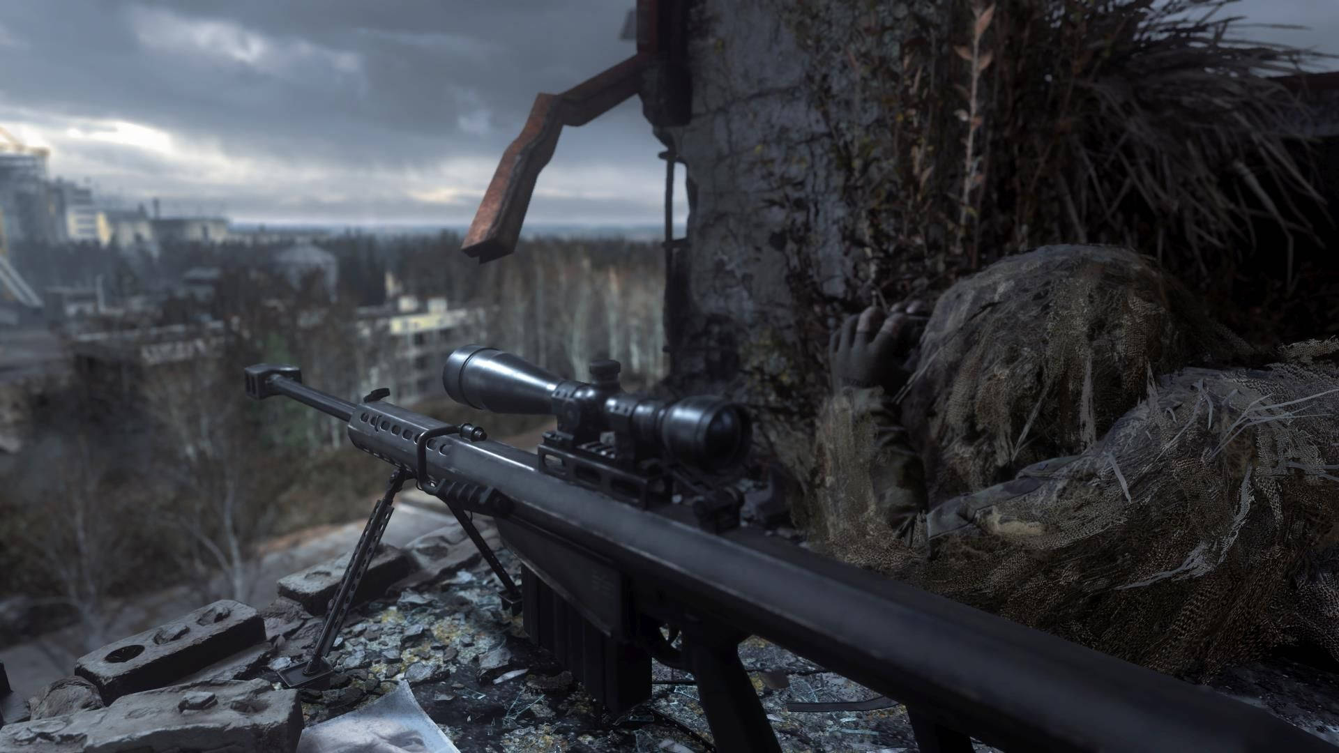Call Of Duty Modern Warfare Sniper Rifle Wallpaper
