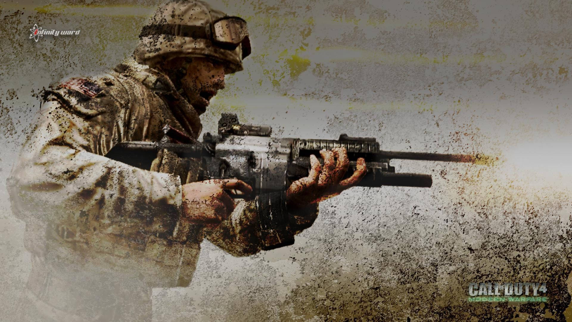 Call Of Duty Modern Warfare Stained Poster Wallpaper