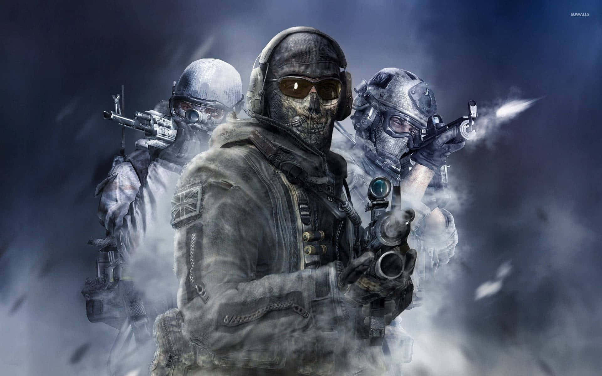 Tilslutdig Call Of Duty Modern Warfare-handlingen Nu! Wallpaper
