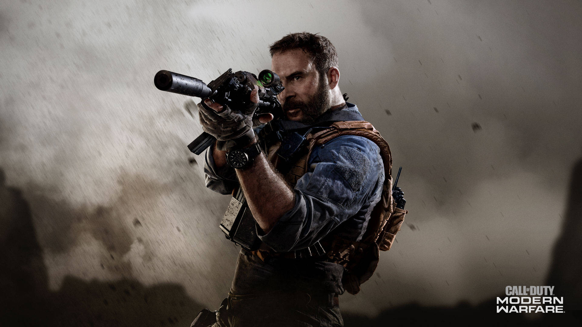 Gåhuvud Mot Huvud I Den Ultimata Förstapersonskjutaren Med Call Of Duty: Mw 2019. Wallpaper