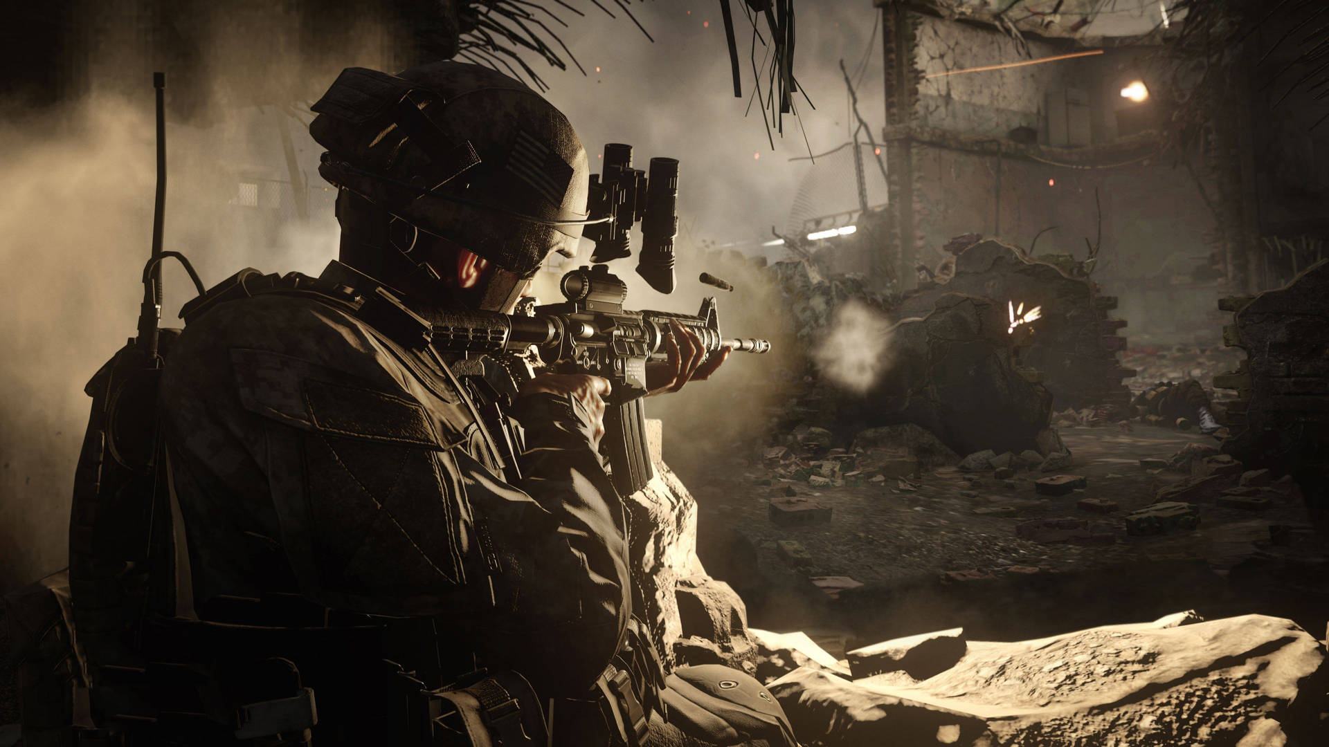 Uniscitialla Battaglia Con Call Of Duty Modern Warfare Sfondo