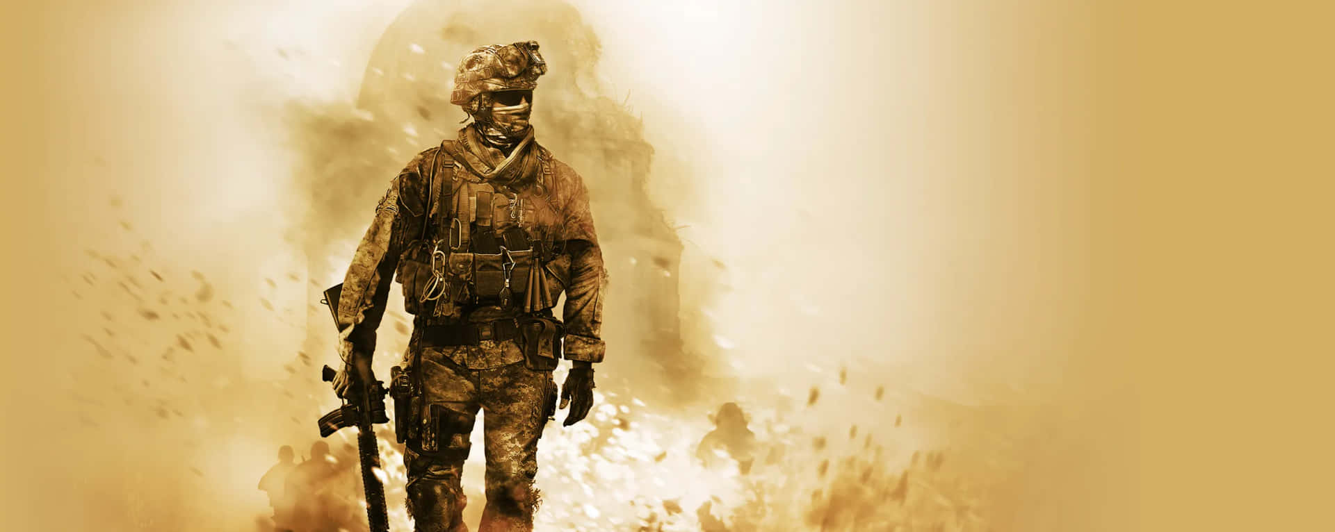 Lever dit krigszone-handlingsliv ud i Call of Duty Modern Warfare Wallpaper
