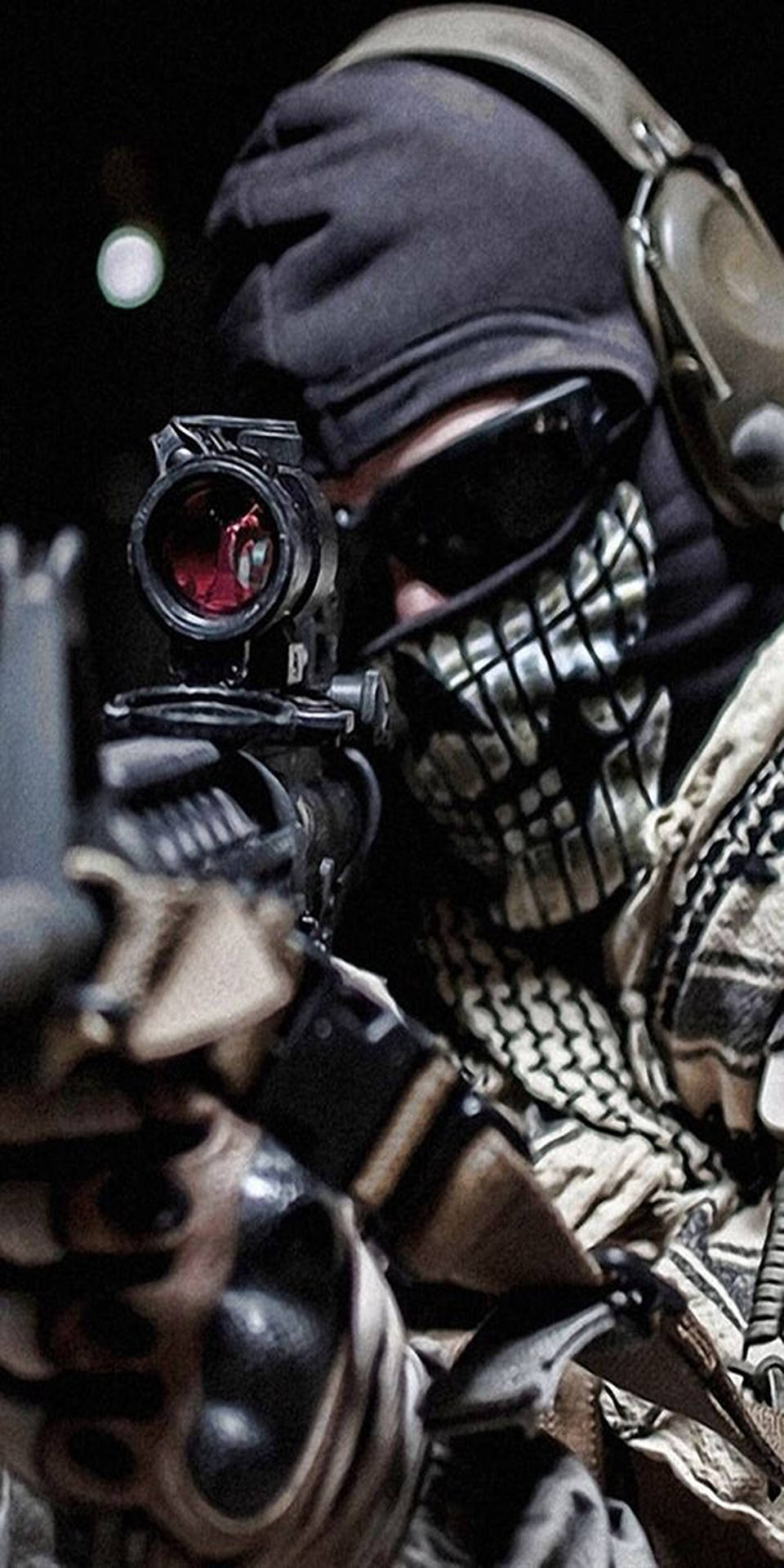 Call Of Duty Phone Rifle Close Up Background