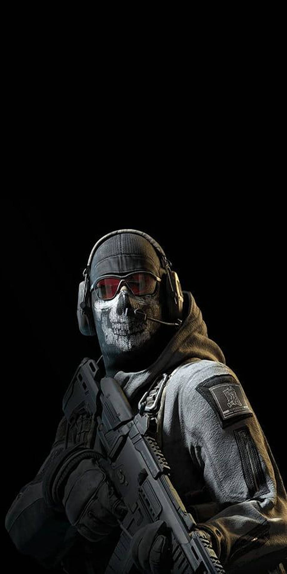 Call Of Duty Phone Skull Mask Ghost Background