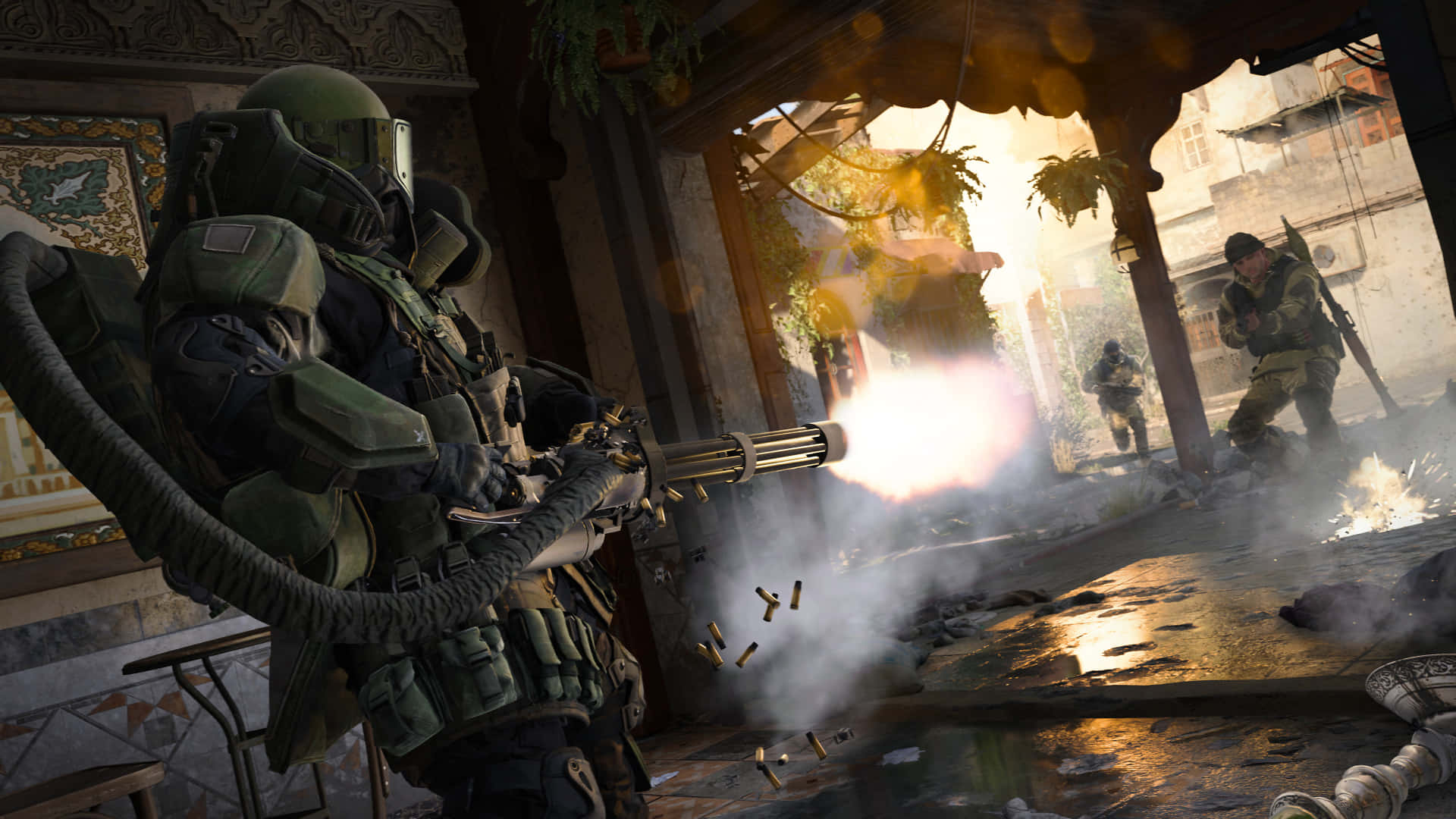 Epic Call of Duty PS4 battle scene Wallpaper