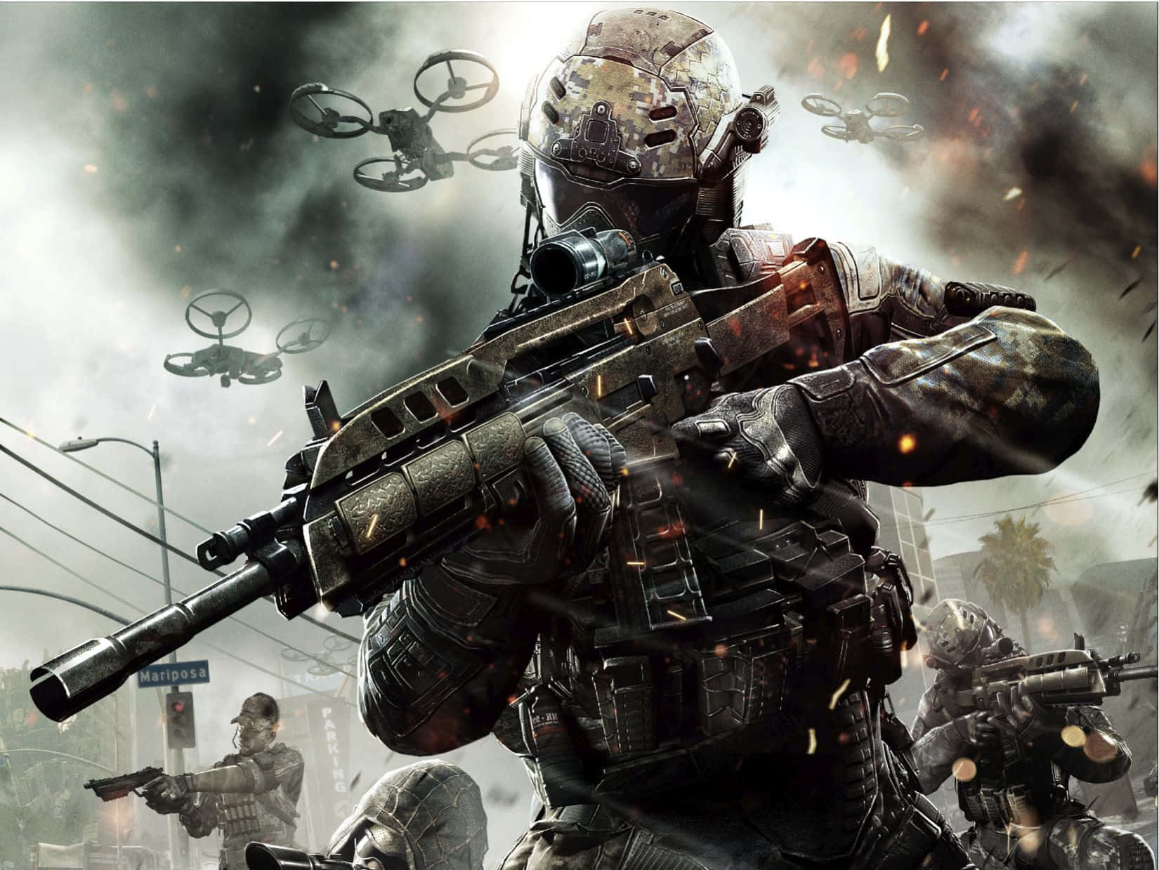 Elite Call of Duty Soldiers Ready for Battle Wallpaper